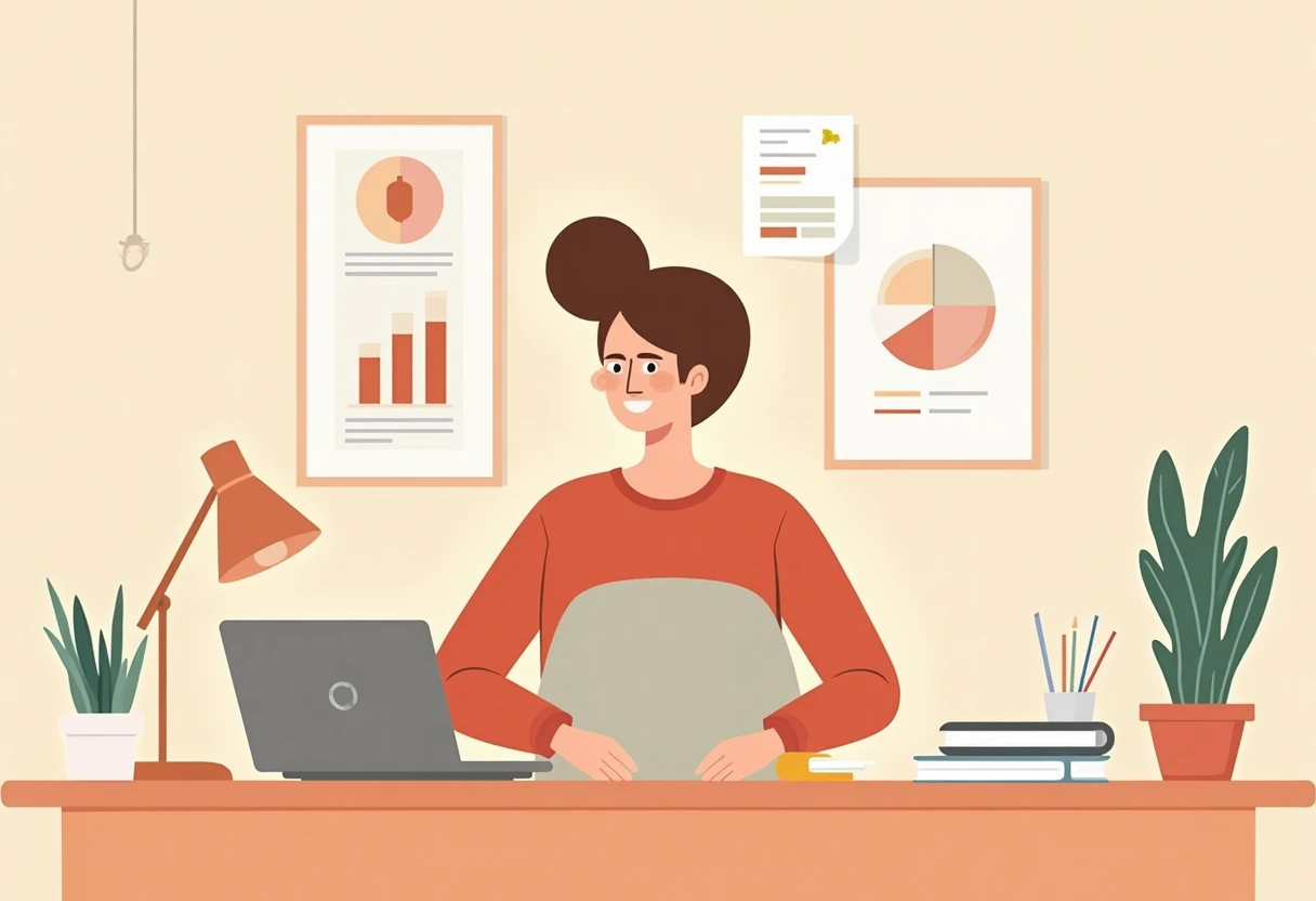 Freelancer reviewing loan options